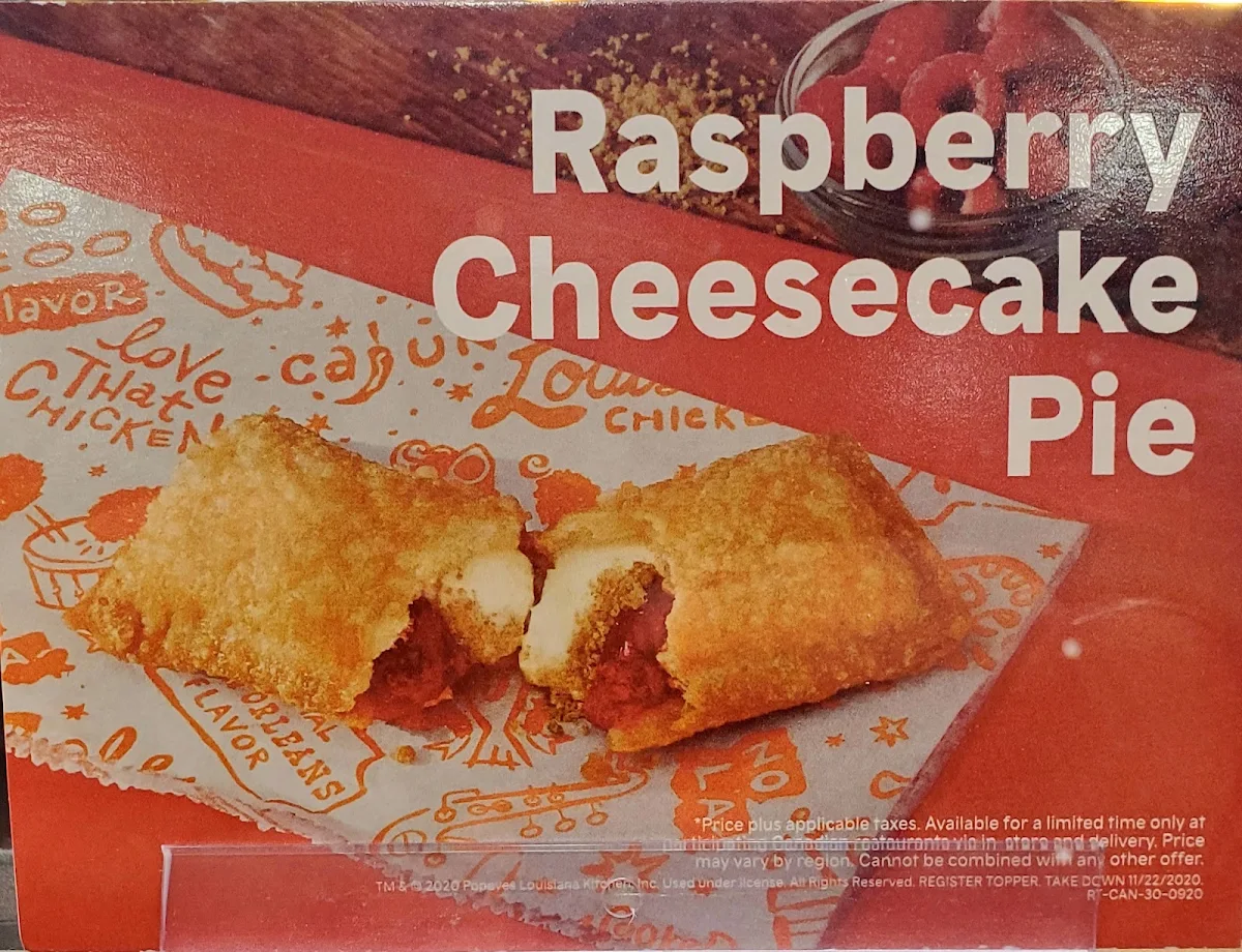 Menu, Popeyes Louisiana Kitchen