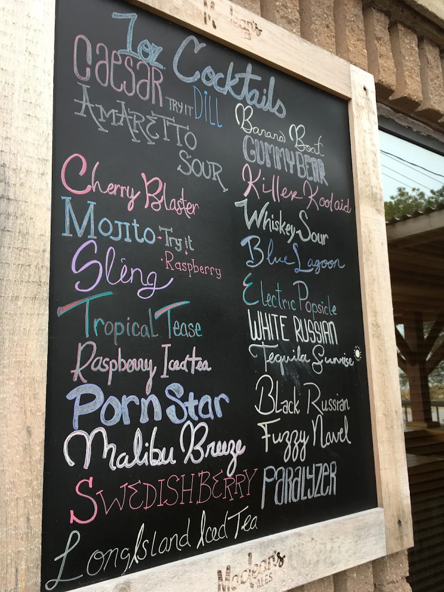 Menu, Sola's Restaurant + Patio