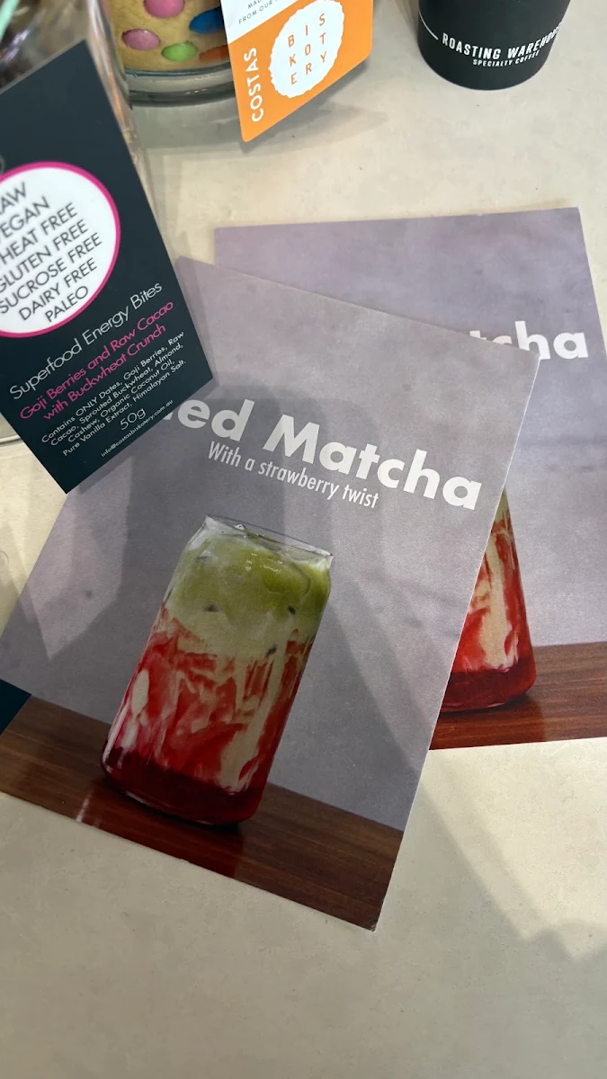 Menu, Middleman Caffeine Dealers
