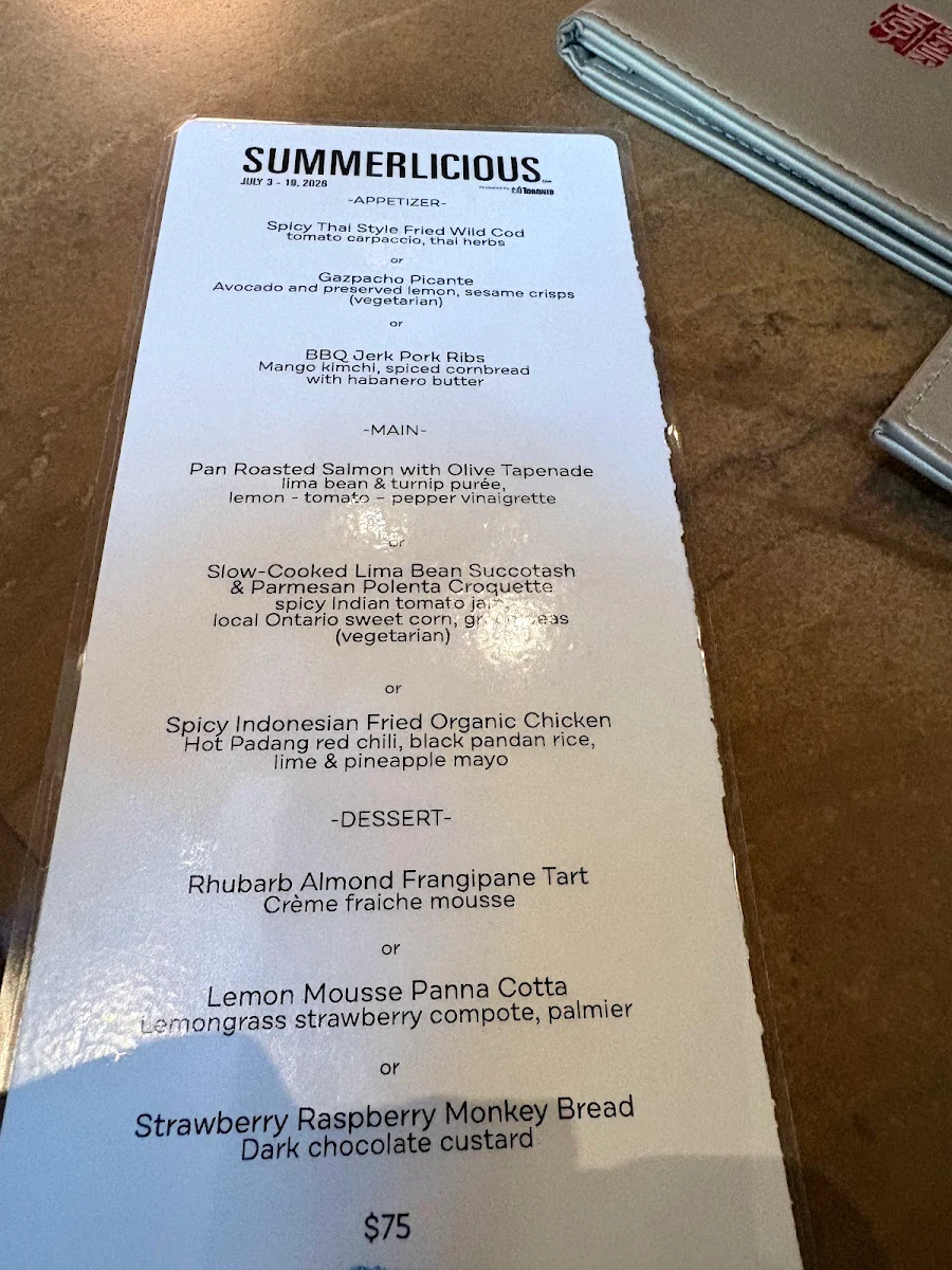 Menu, Lee