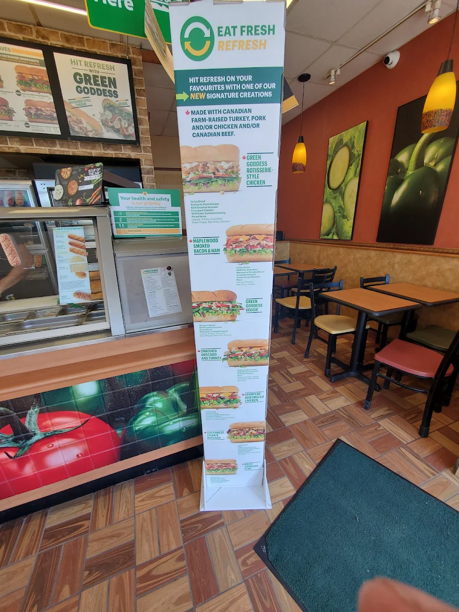 Menu, Subway