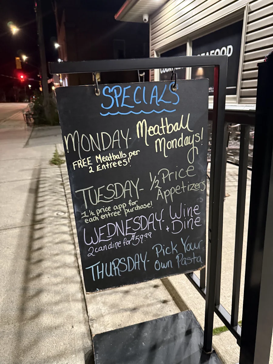 Menu, Ziraldo’s Italian Steakhouse