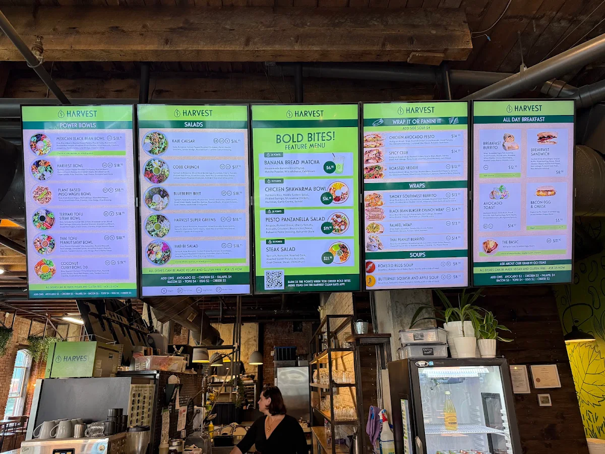 Menu, HARVEST Clean Eats (Downtown Halifax)