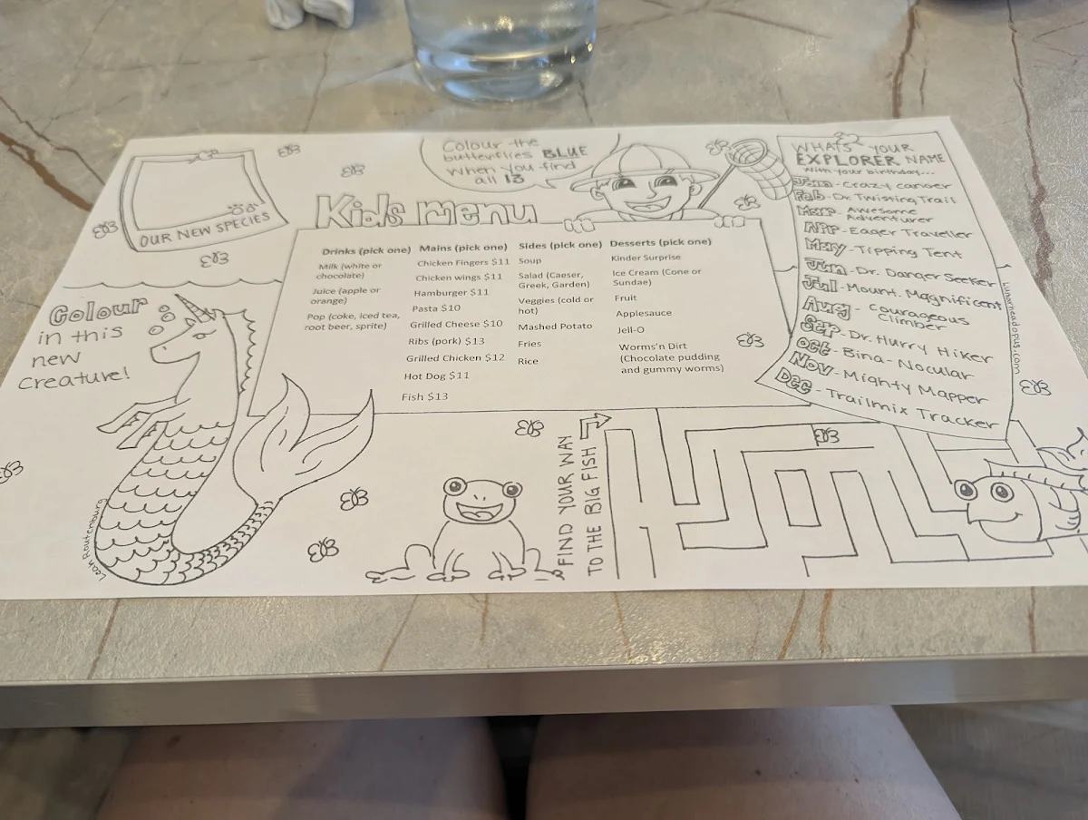 Menu, Steven's Bar-B-Q Restaurant