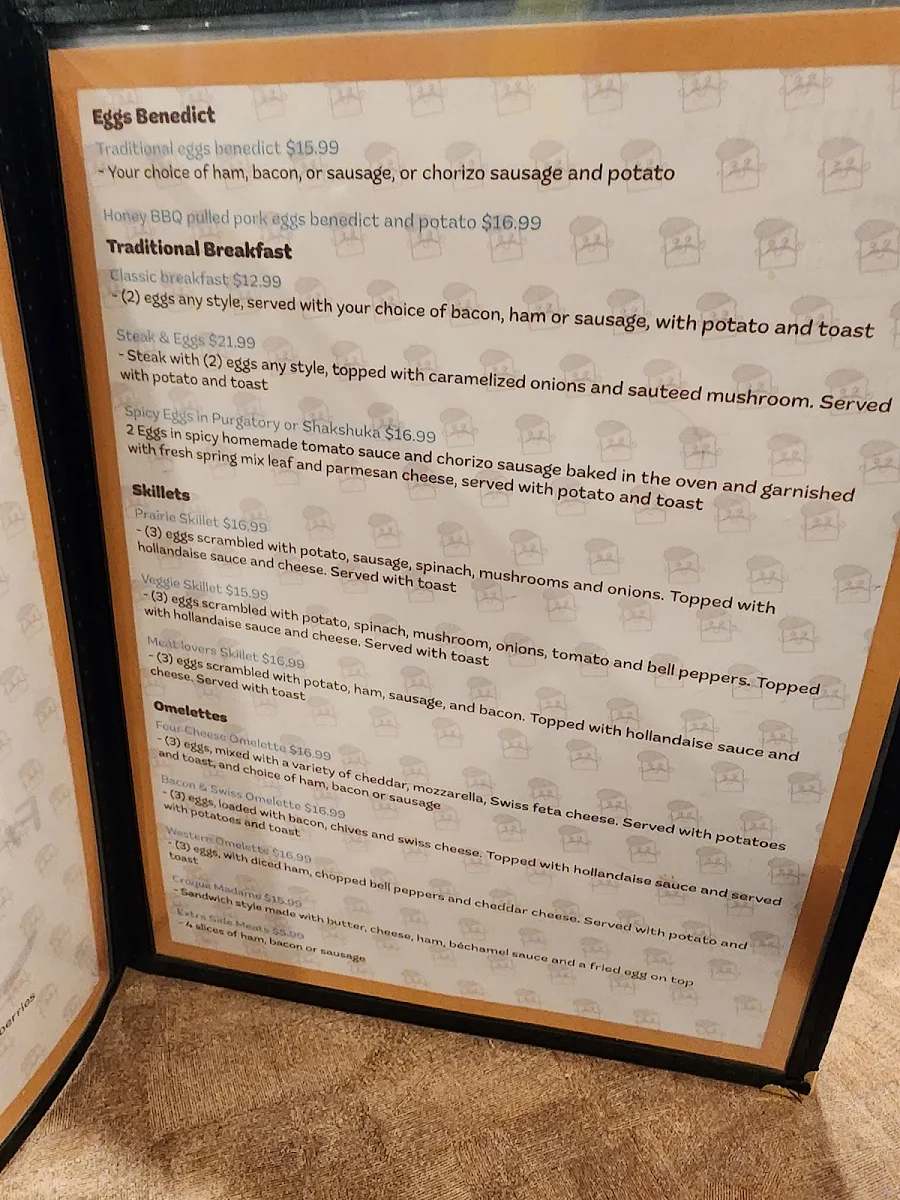 Menu, French Toast Family Restaurant
