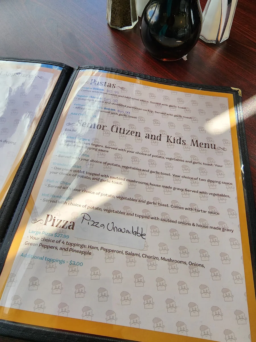 Menu, French Toast Family Restaurant