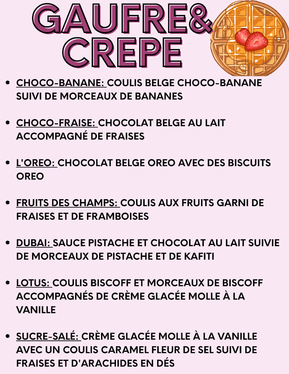 Menu, La Gaufrette