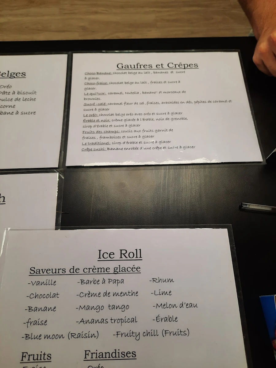 Menu, La Gaufrette