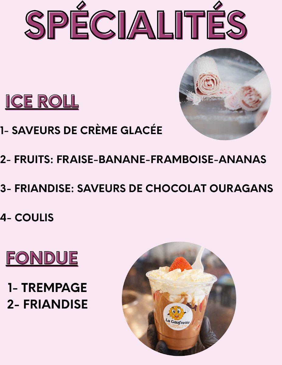 Menu, La Gaufrette