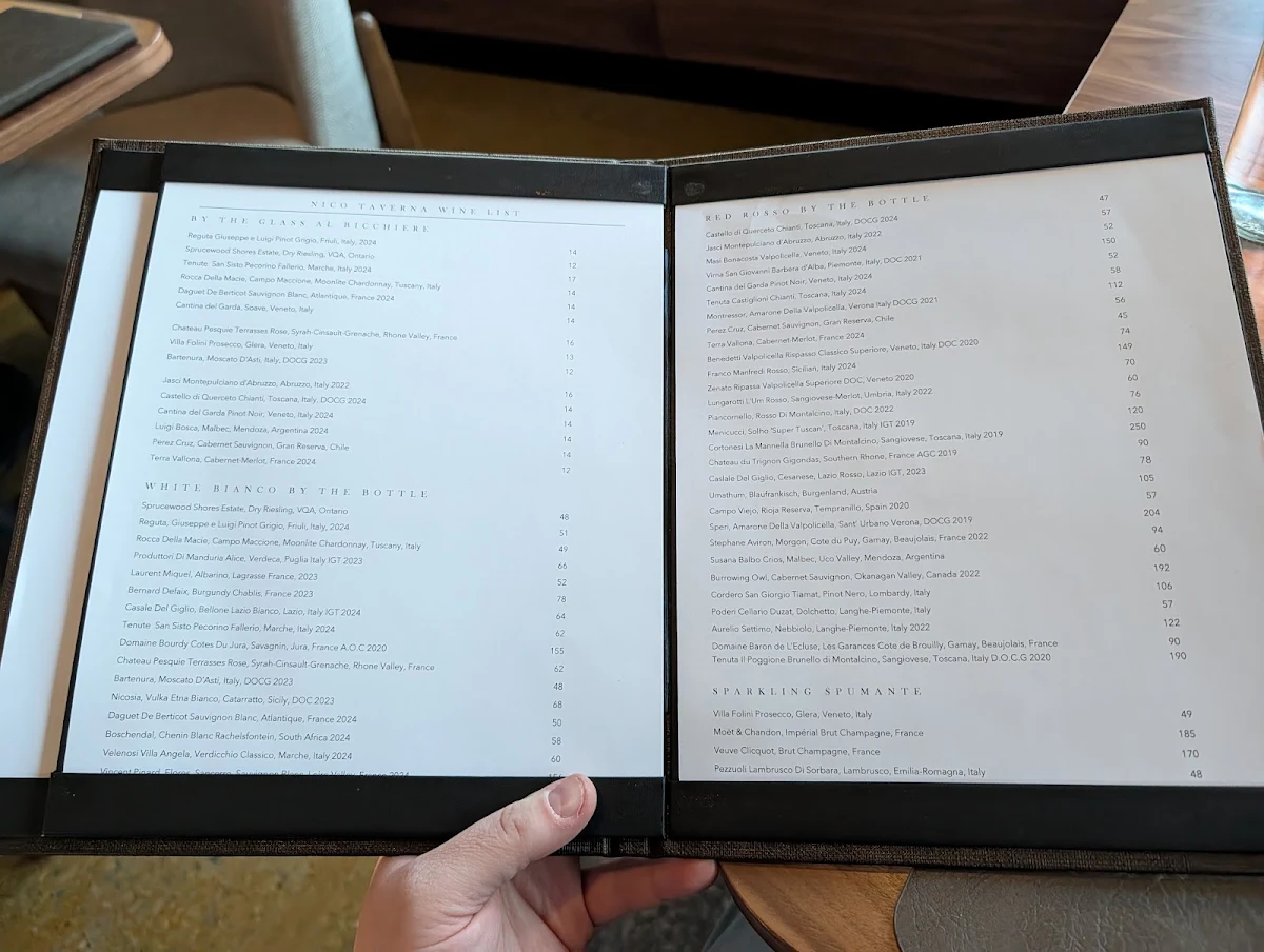 Menu, Nico Walkerville
