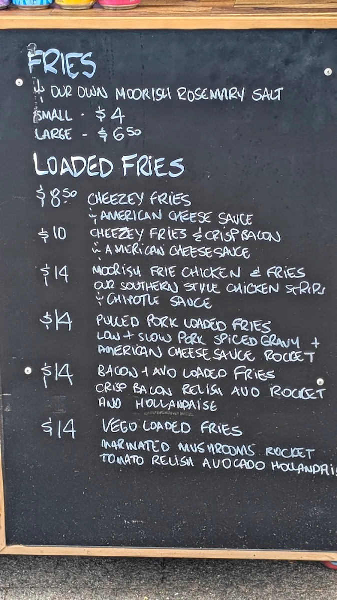 Menu, Moorish street food