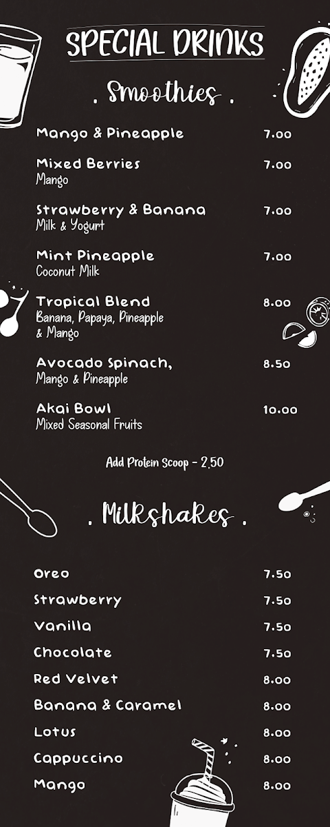 Menu, Petit Delights - Scarborough