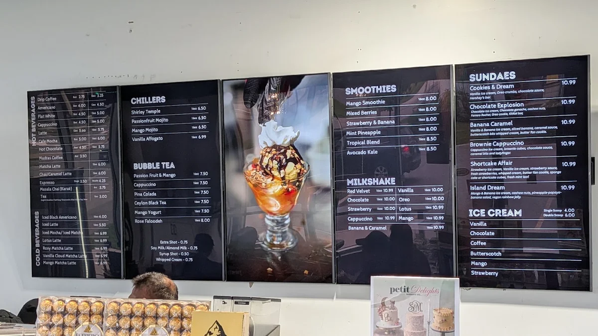 Menu, Petit Delights - Scarborough