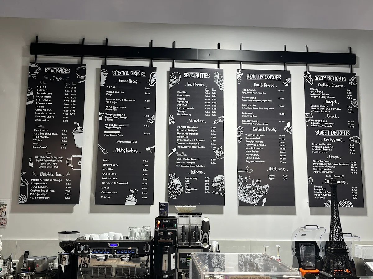Menu, Petit Delights - Scarborough