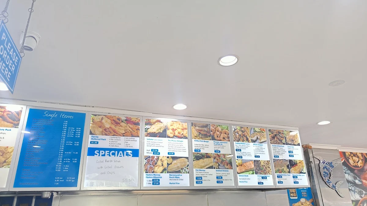 Menu, Aces Seafood