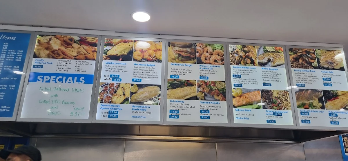 Menu, Aces Seafood