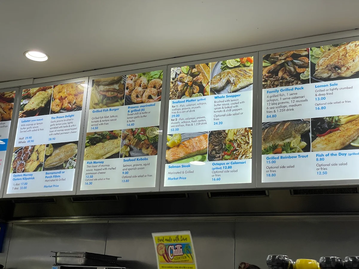 Menu, Aces Seafood