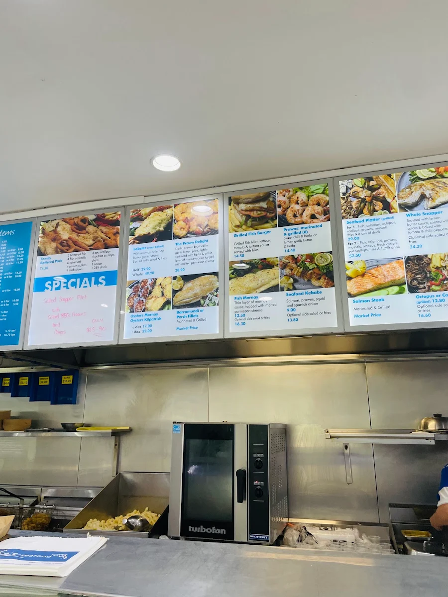 Menu, Aces Seafood