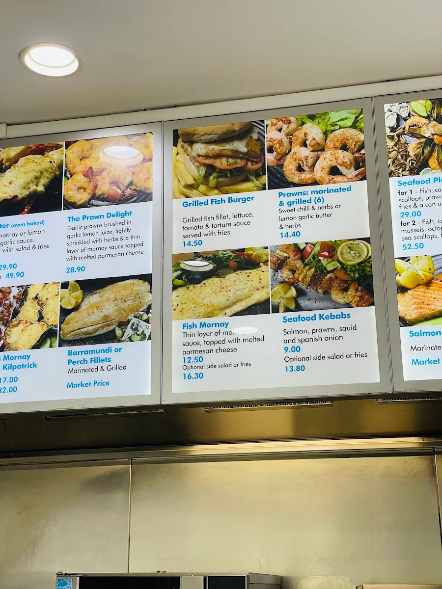 Menu, Aces Seafood