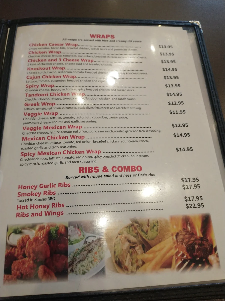 Menu, Wing Station