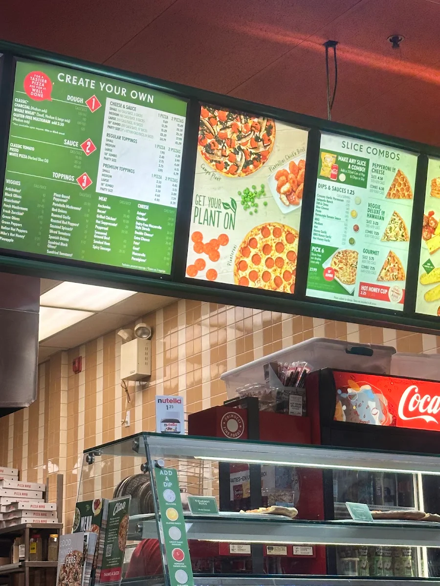 Menu, Pizza Nova