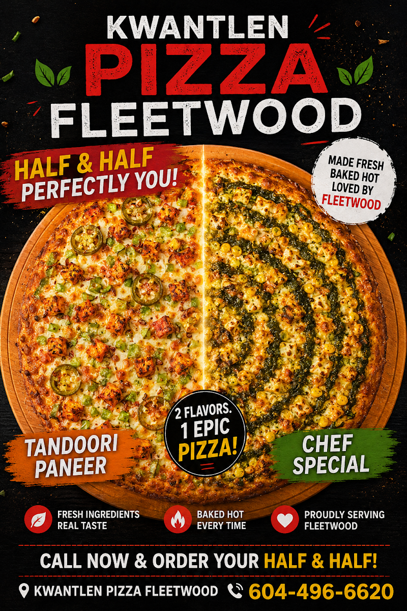 Menu, Kwantlen Pizza Fleetwood Fraser Hwy