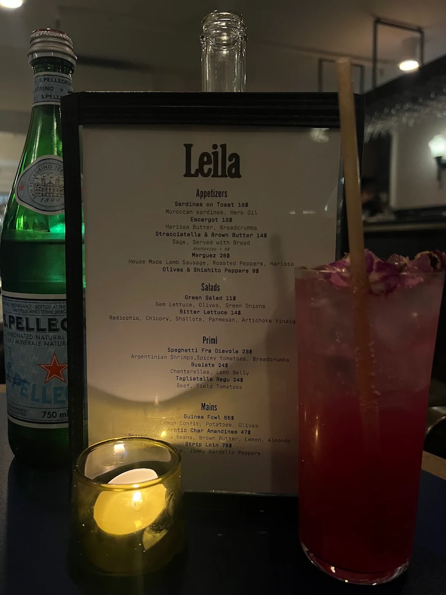 Menu, Leila