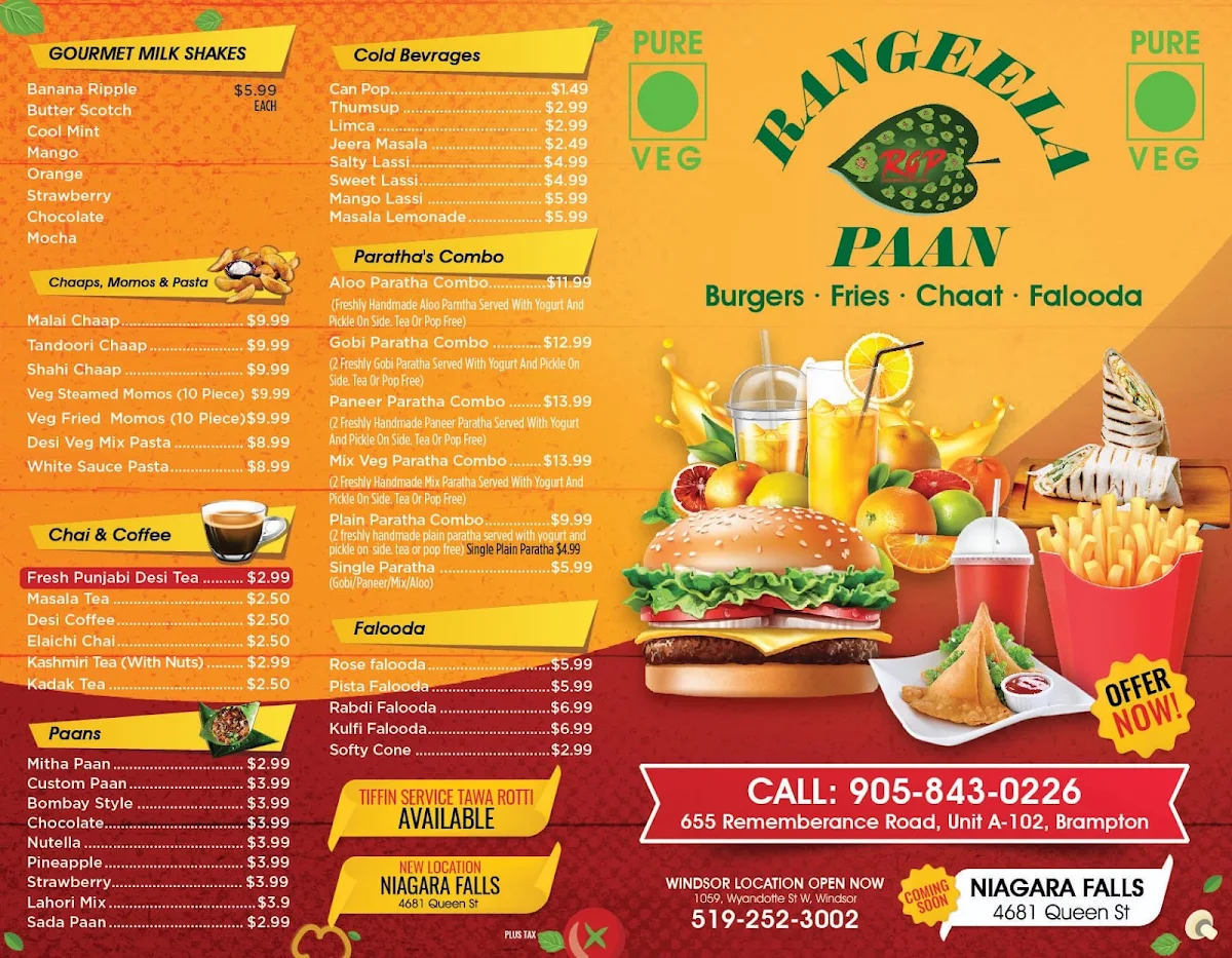 Menu, Rangeela Paan