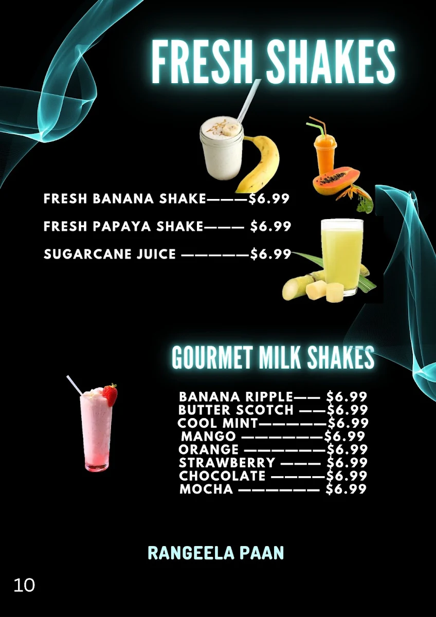 Menu, Rangeela Paan