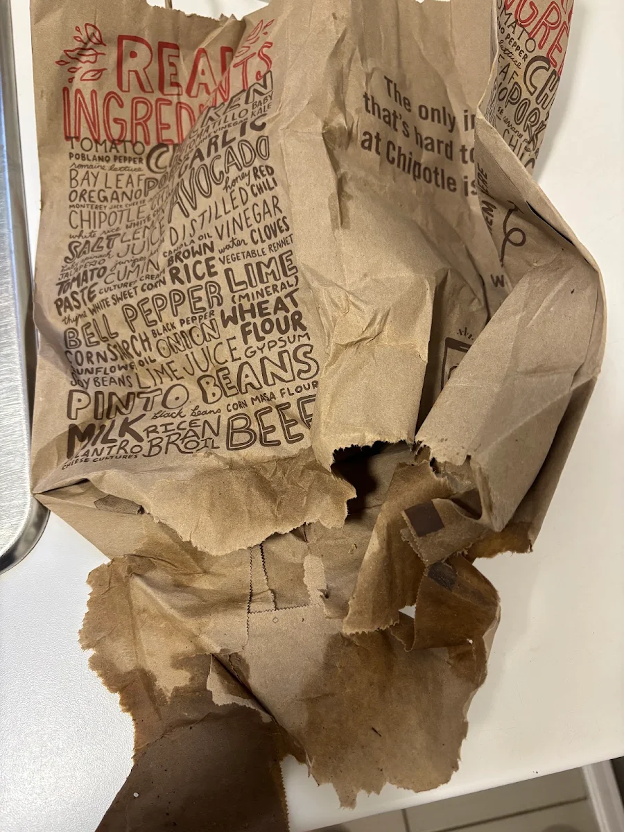 Menu, Chipotle Mexican Grill