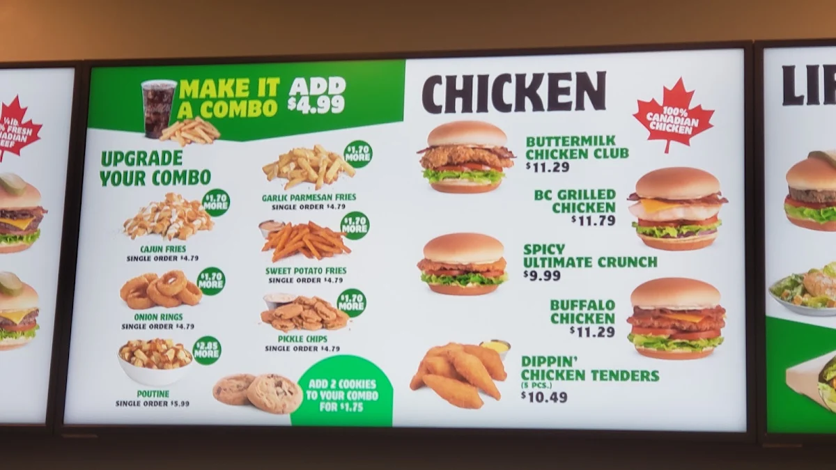 Menu, Triple O's