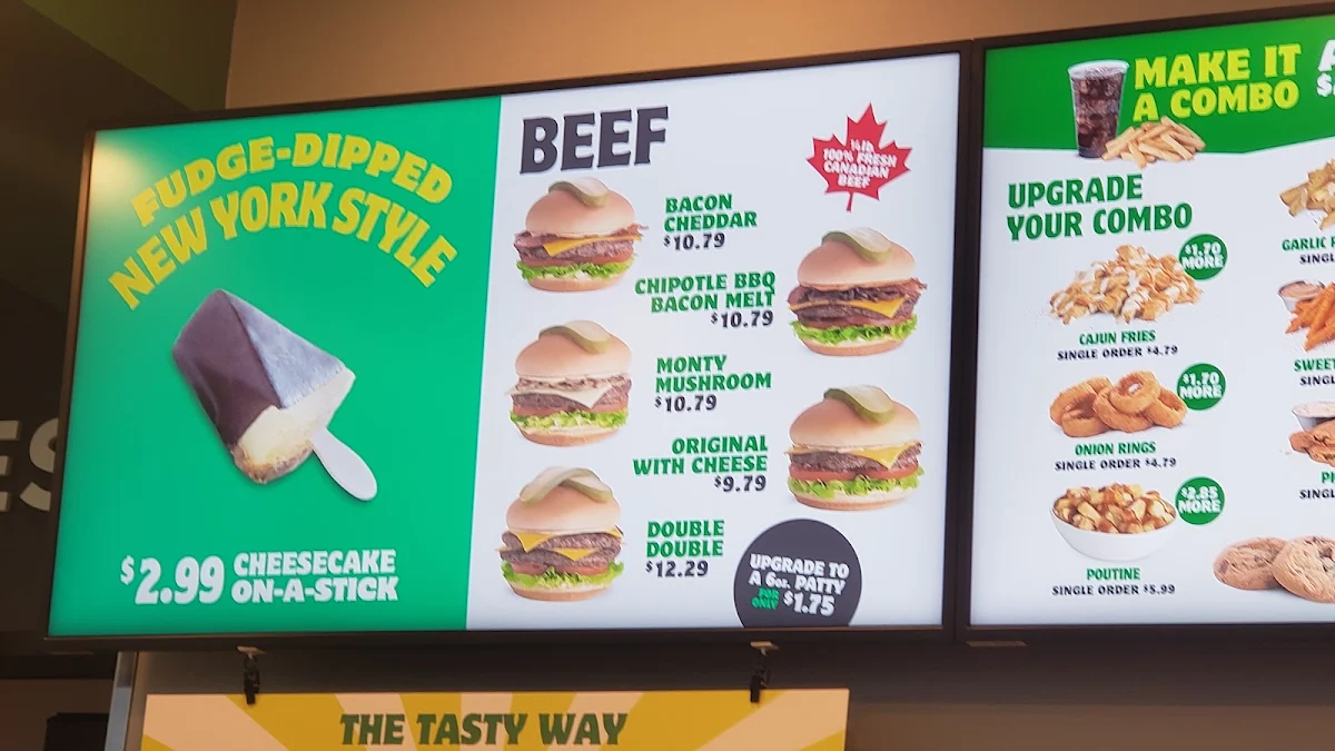 Menu, Triple O's