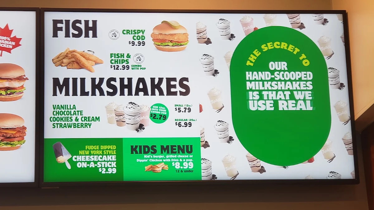 Menu, Triple O's