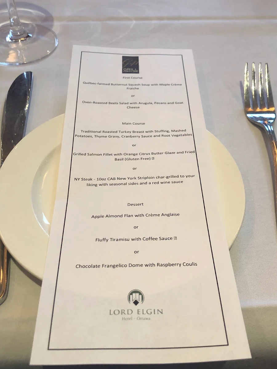 Menu, Forty one