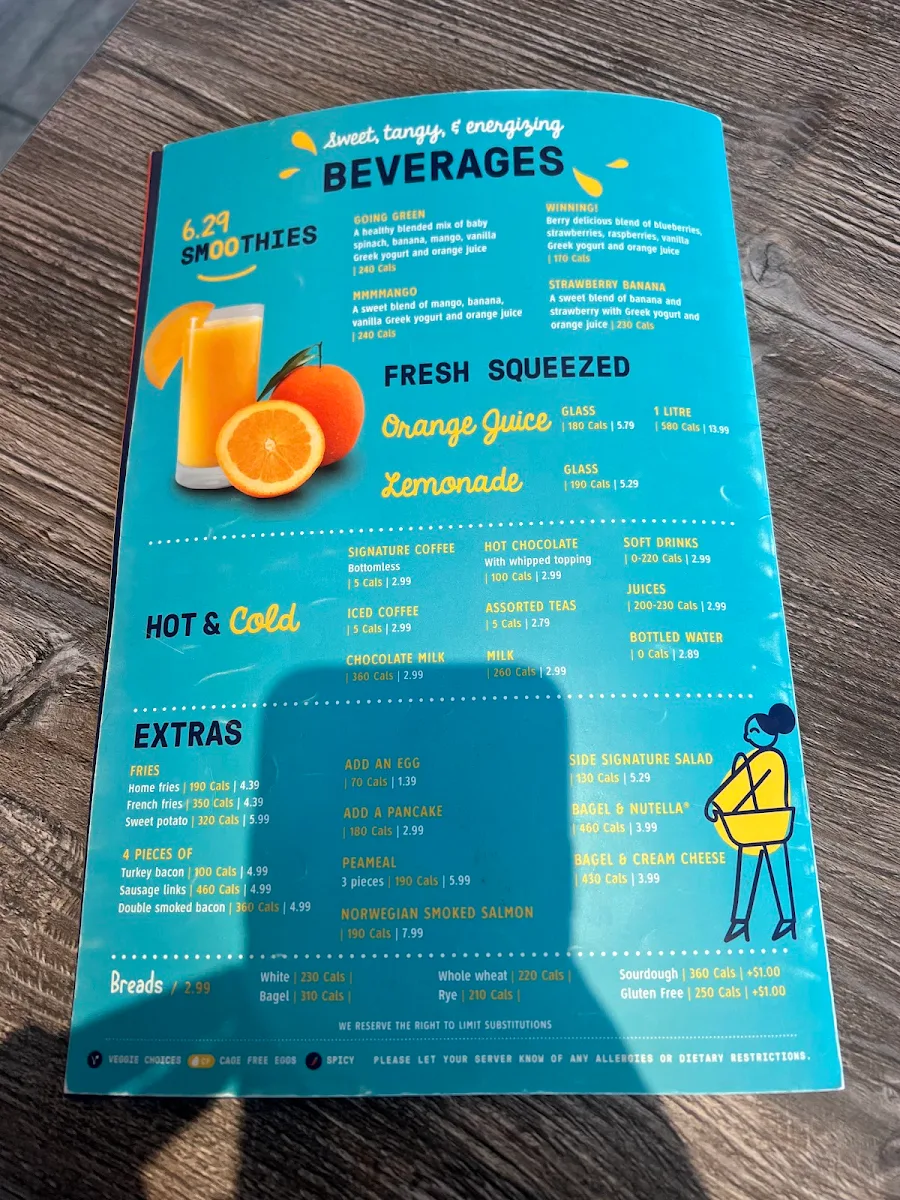 Menu, Eggsmart