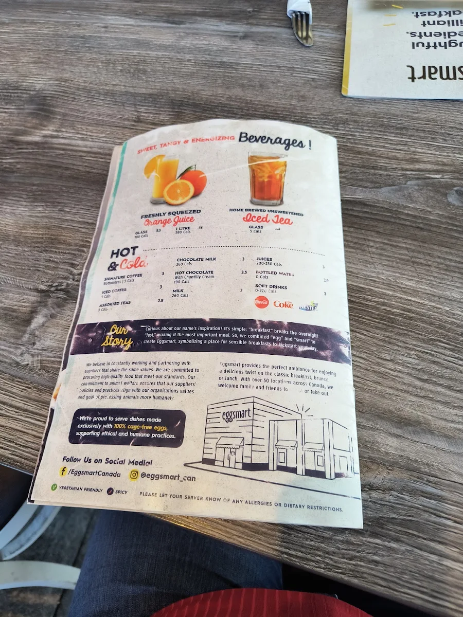 Menu, Eggsmart