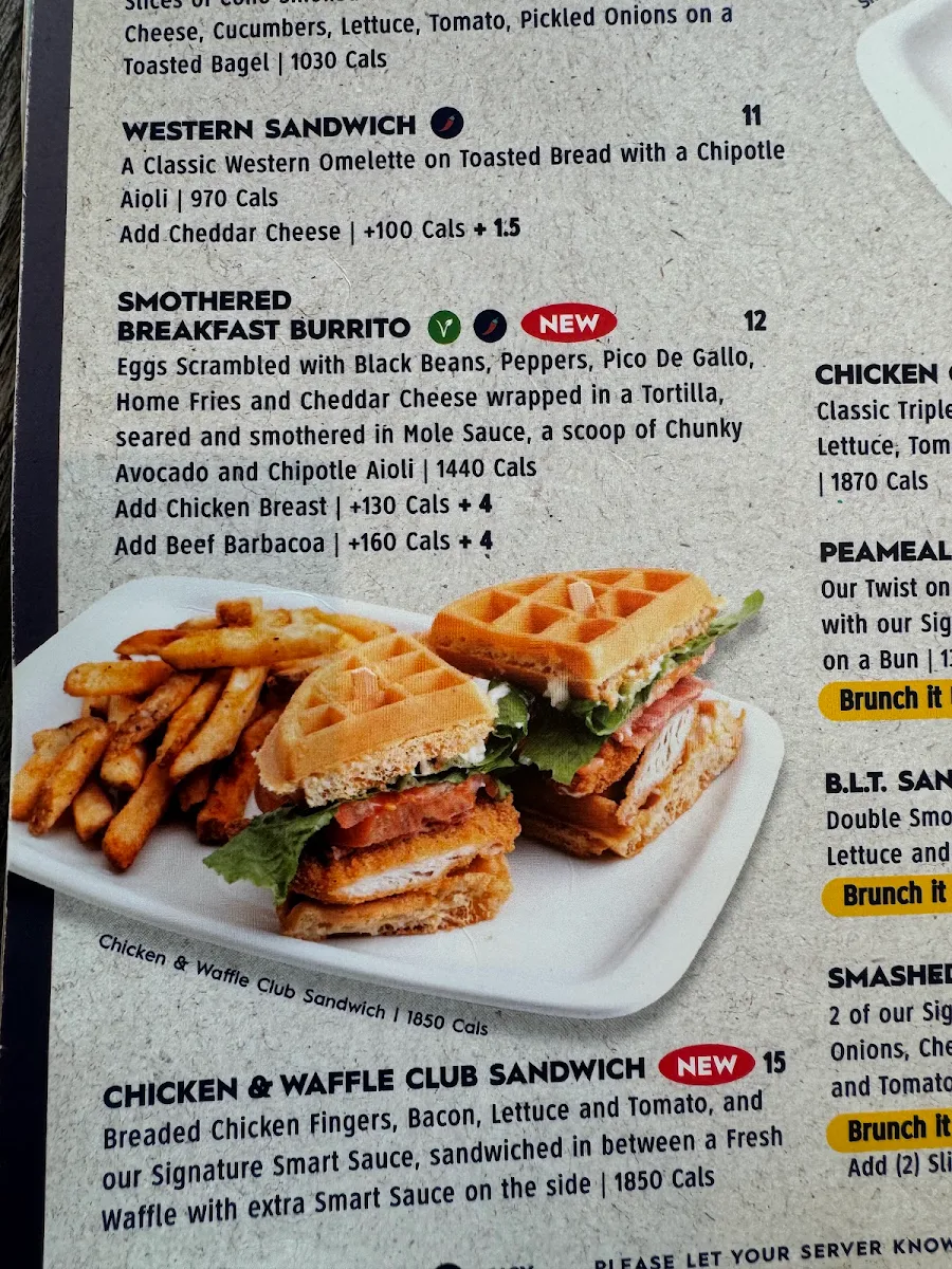 Menu, Eggsmart