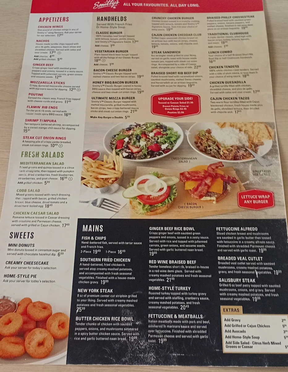 Menu, Smitty's Restaurant & Lounge - Airdrie