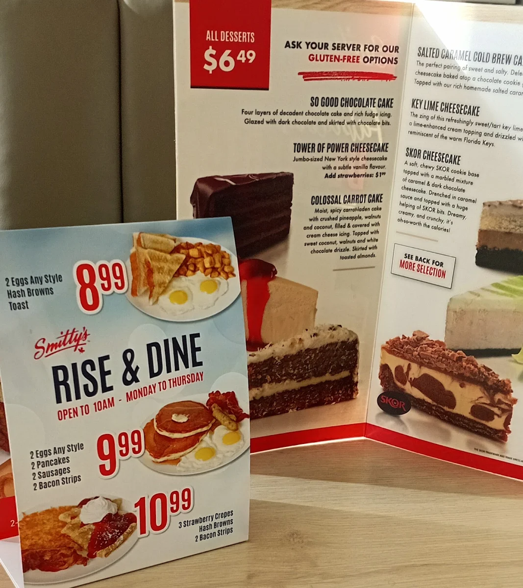 Menu, Smitty's Restaurant & Lounge - Airdrie