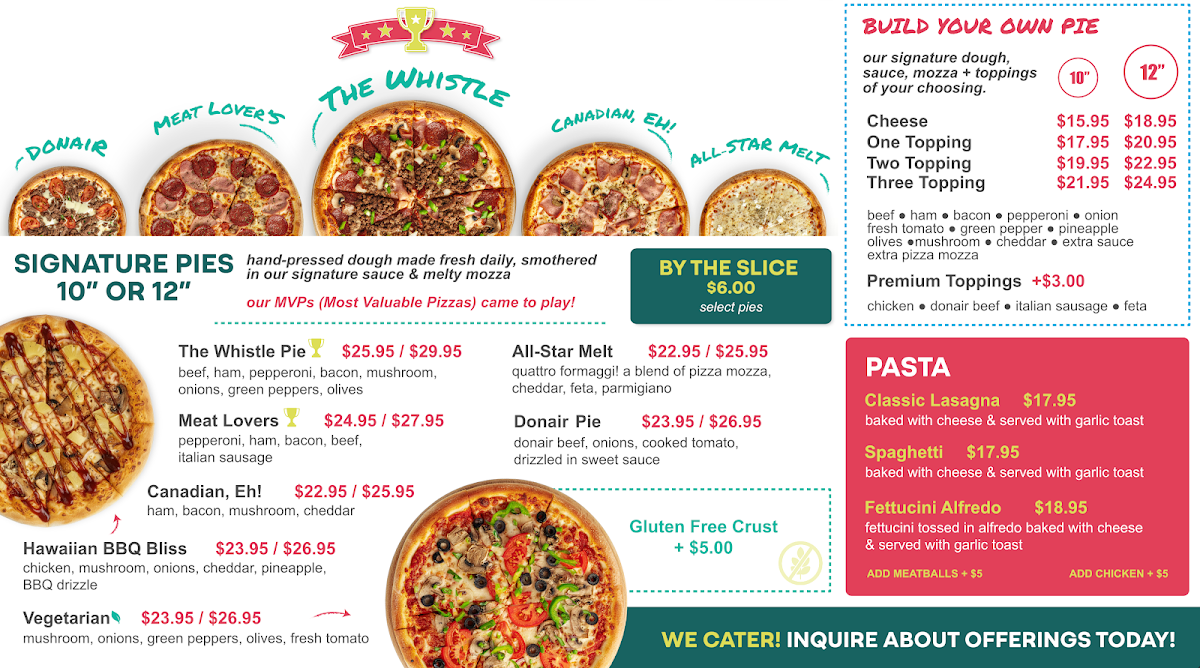 Menu, The Whistle