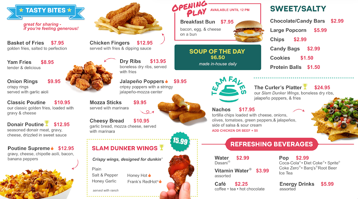 Menu, The Whistle