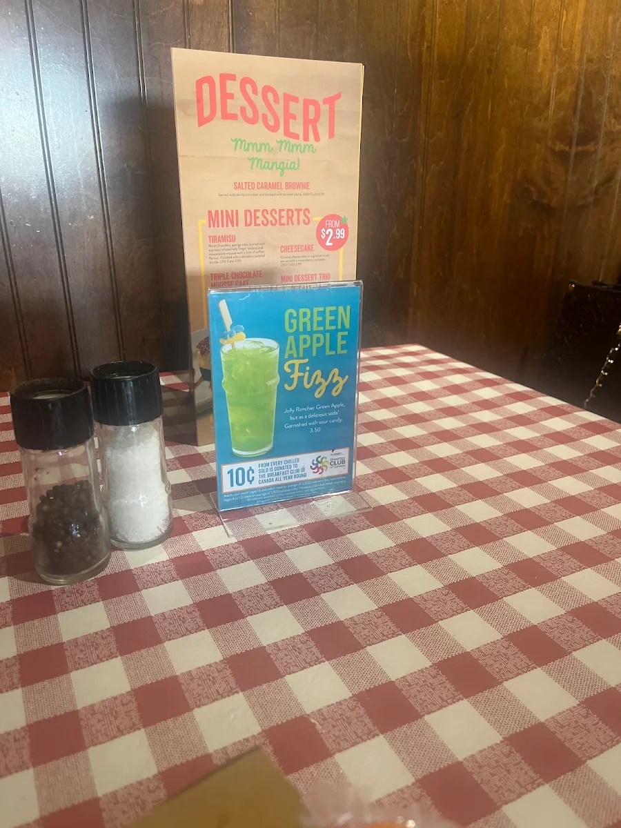 Menu, East Side Mario's
