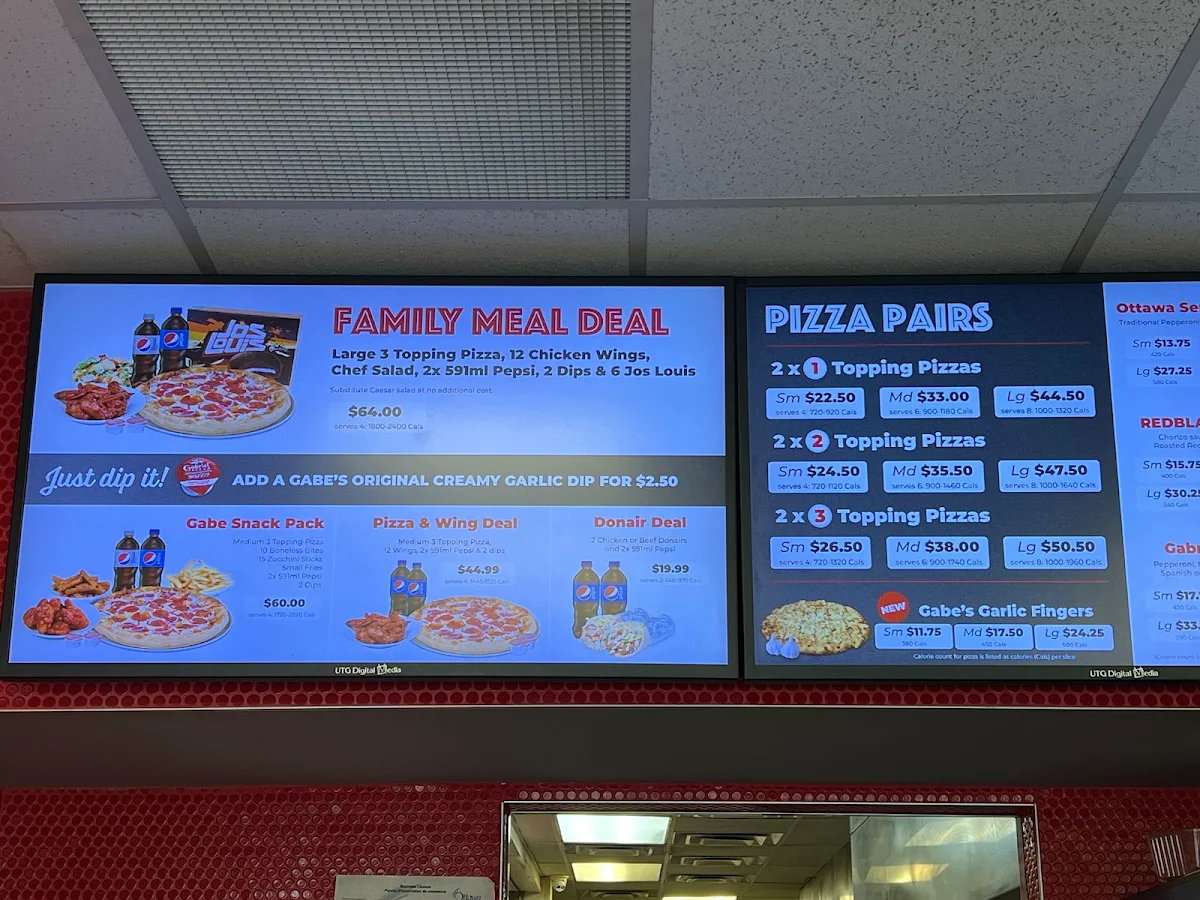 Menu, Gabriel Pizza
