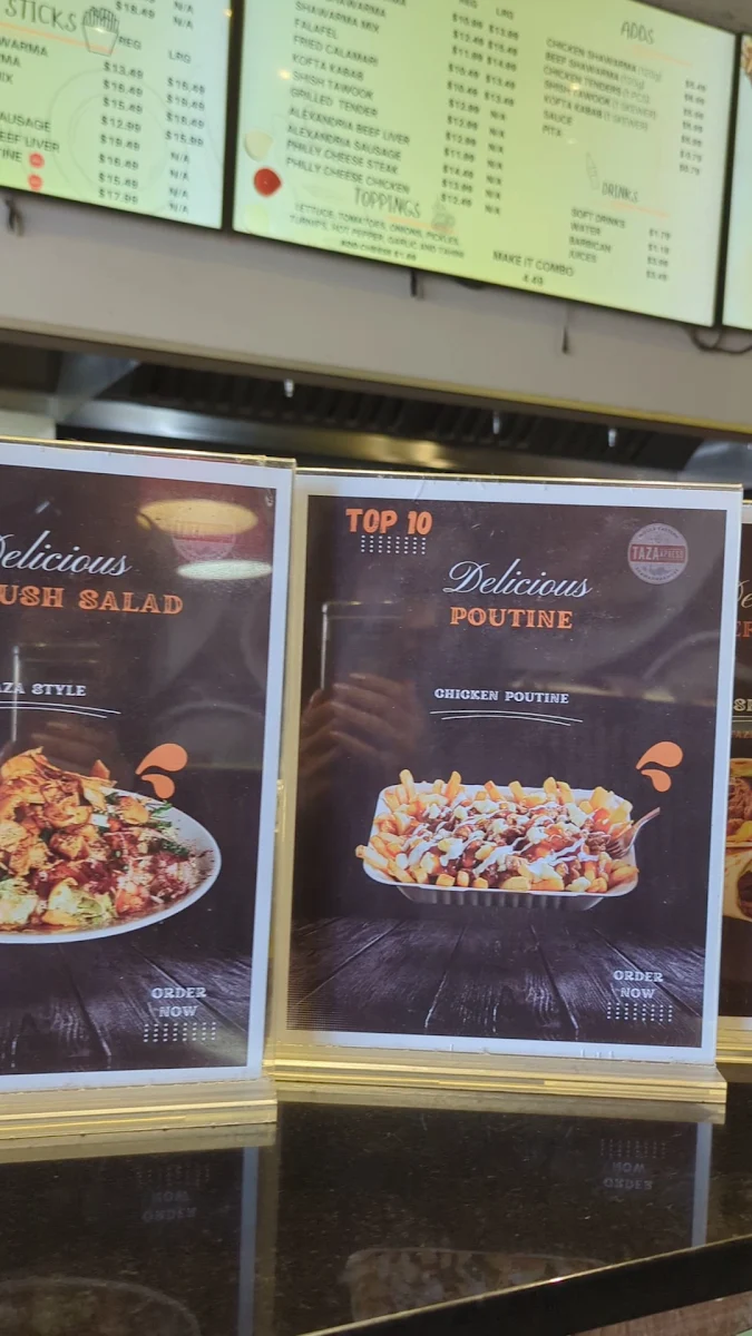 Menu, Taza Xpress