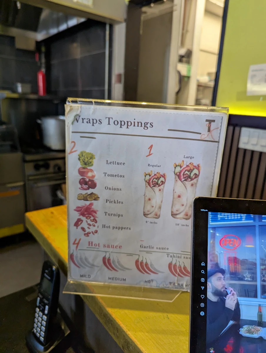 Menu, Taza Xpress