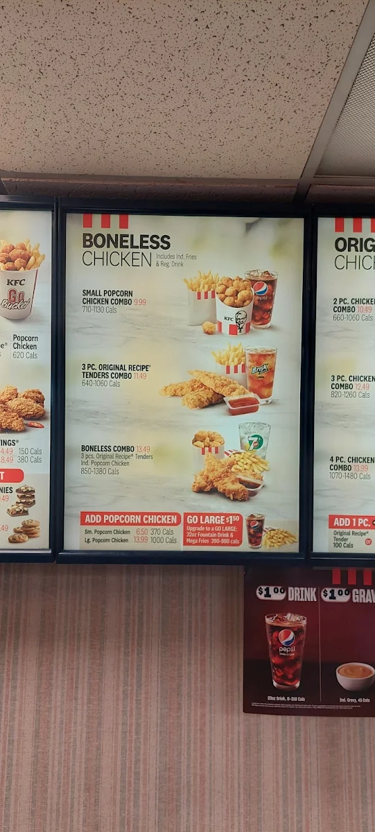 Menu, KFC