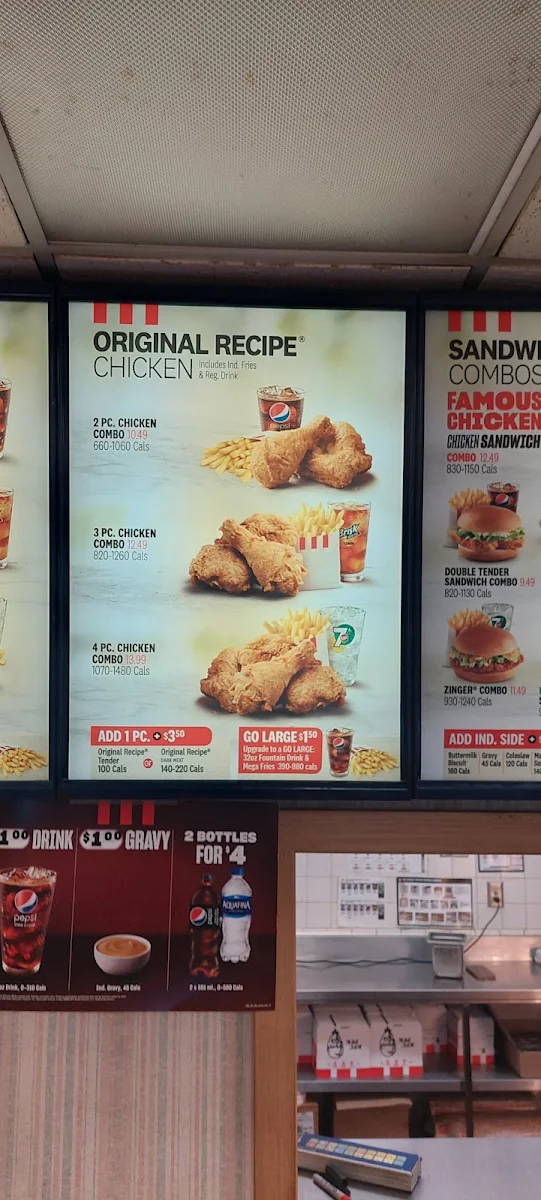 Menu, KFC