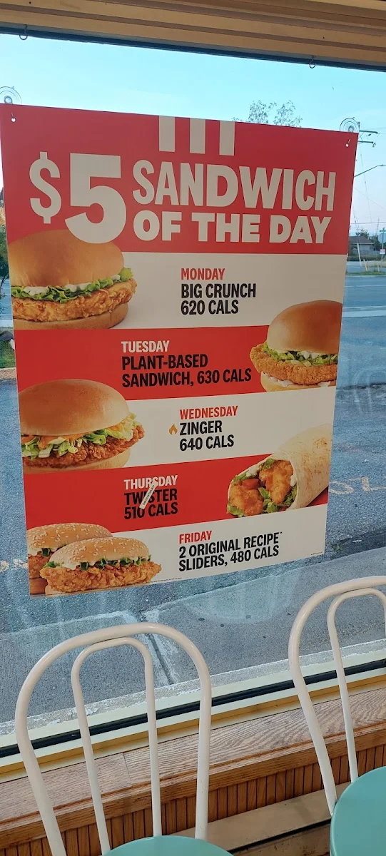 Menu, KFC