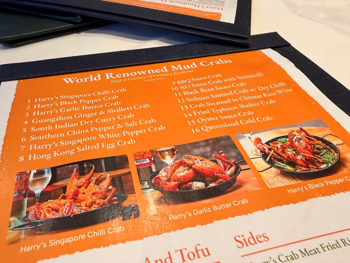 Menu, Walsh Bay Crabhouse