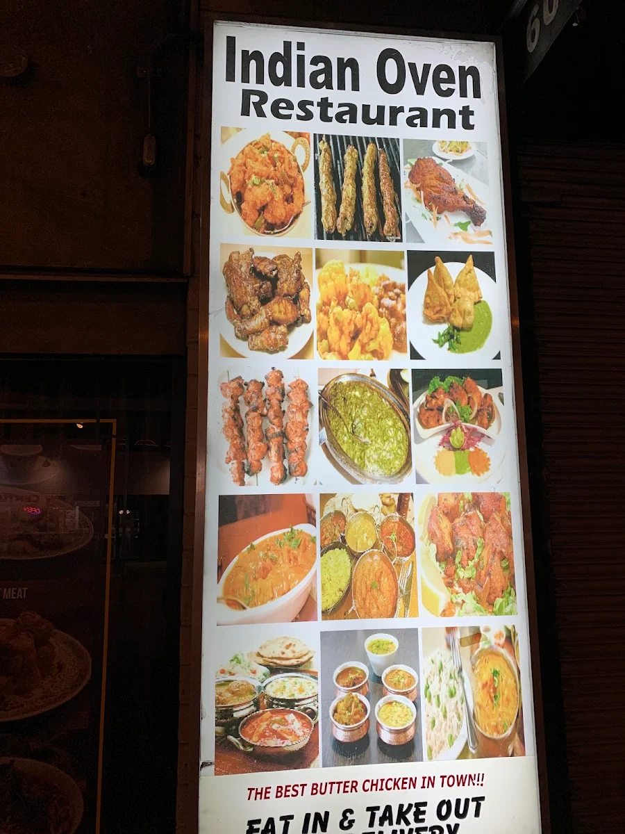Menu, Indian Oven